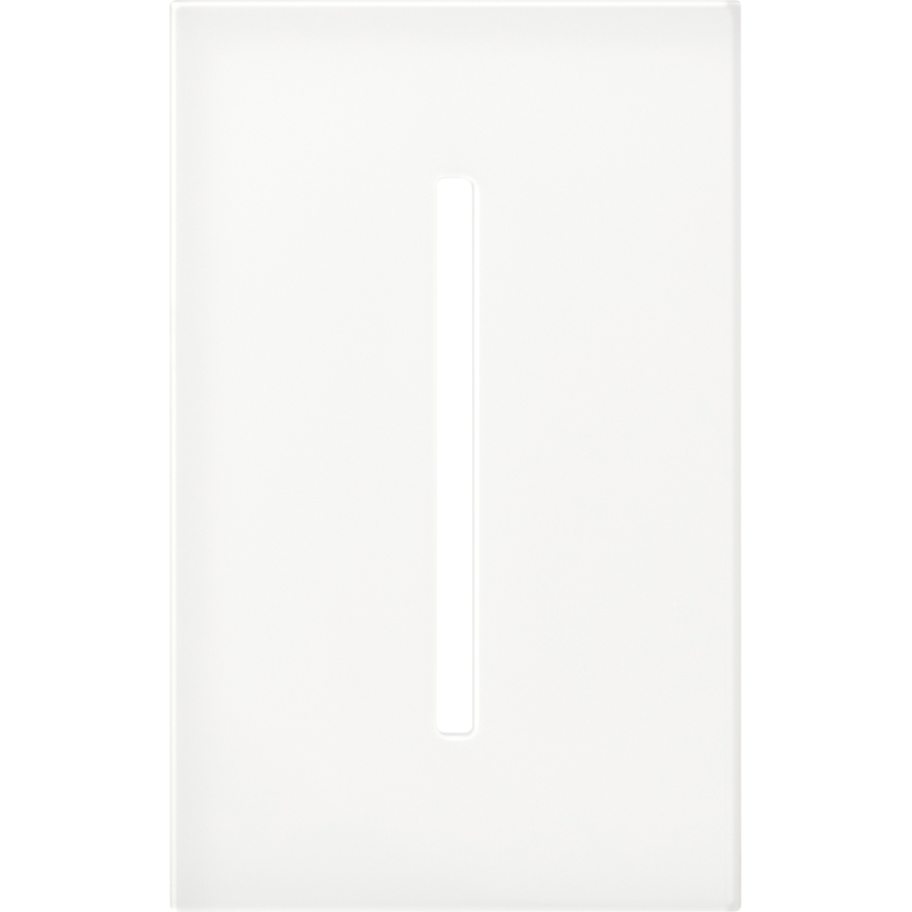 LWT-G-CWH New Architectural Wall Plate for Grafik T Controls, 1 Gang, Glass, Clear White Glass