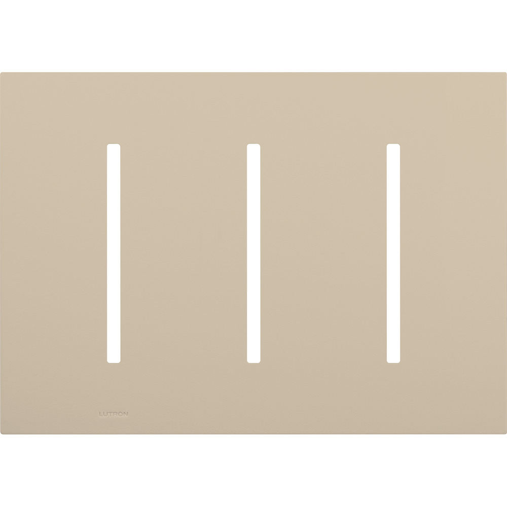 LWT-GGG-TP New Architectural Wall Plate for Grafik T Controls, 3 Gang, Matte, Taupe