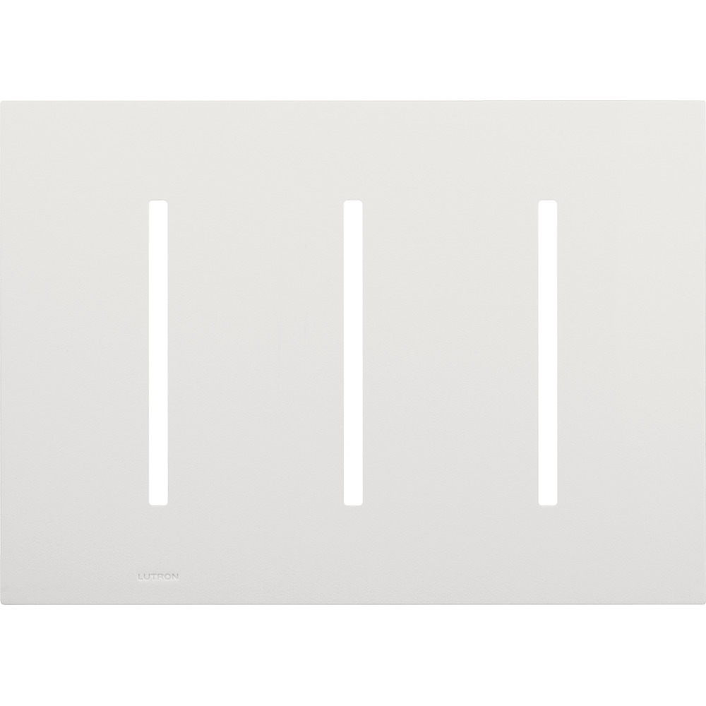 LWT-GGG-WH New Architectural Wall Plate for Grafik T Controls, 3 Gang, Matte, White