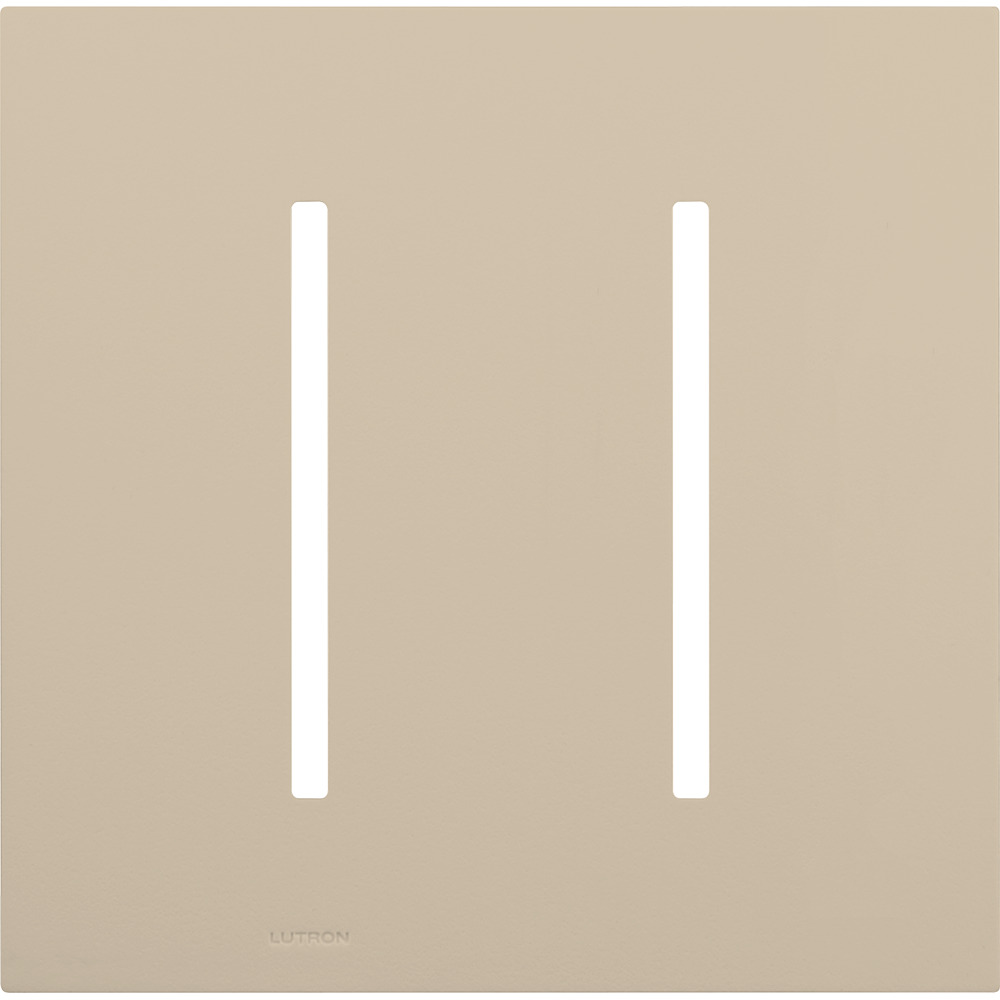 LWT-GG-TP New Architectural Wall Plate, Fits Grafik T Controls, 2 Gang, Matte, Taupe