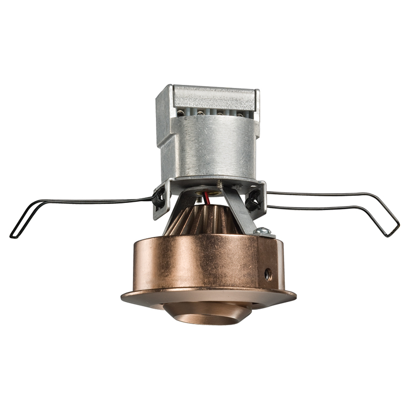 MG1LG2 RD 03LM 27K 80CRI FL WH Adjustable Flood Low Voltage Downlight Fixture, 2-3/8 in Ceiling Opening, 12 V AC, Die Cast Aluminum Housing