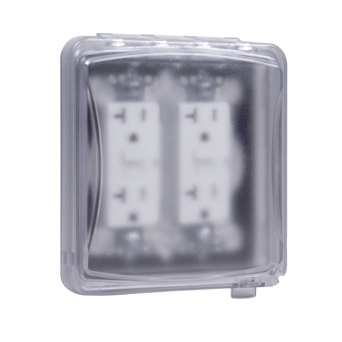 MM1410C Flat Weatherproof Flip Cover, 5.54 in L x 4.08 in W x 3.1 in D, Blank, Polycarbonate
