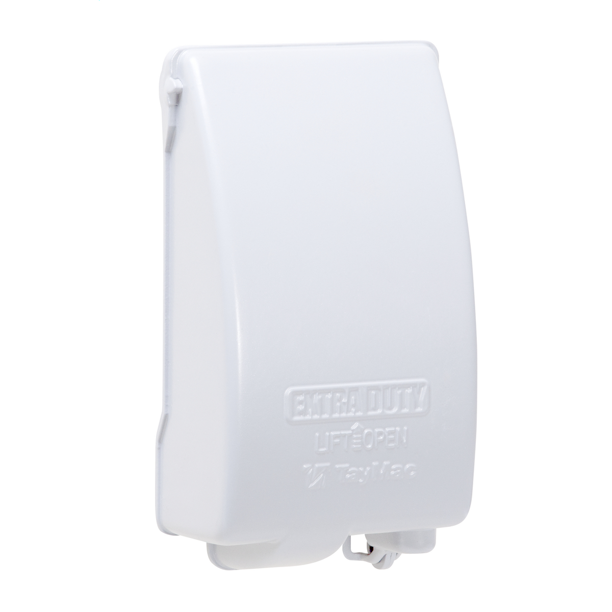 MX4280WH 8-in-1 1-Hole Extra Duty Low Profile Weatherproof While-In-Use Cover, 2-1/4 in L x 3.35 in W x 3-1/2 in D, Die Cast Metal