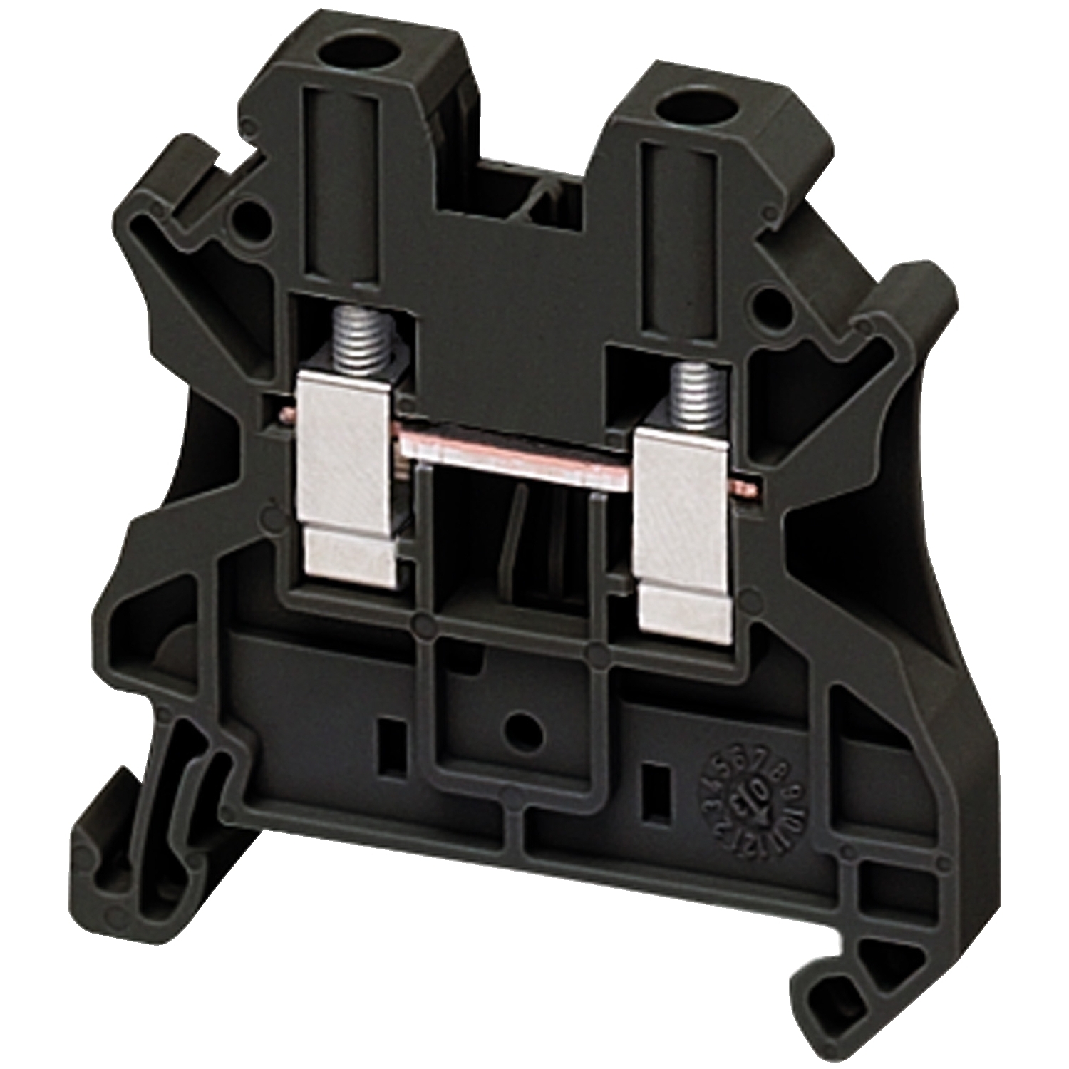 NSYTRV42BK Linergy TRV Feed Through Terminal Block, 600/690/1000 V AC, 30/32 A, 0.14 to 6 sq-mm Wire, Clip-Fit Mount