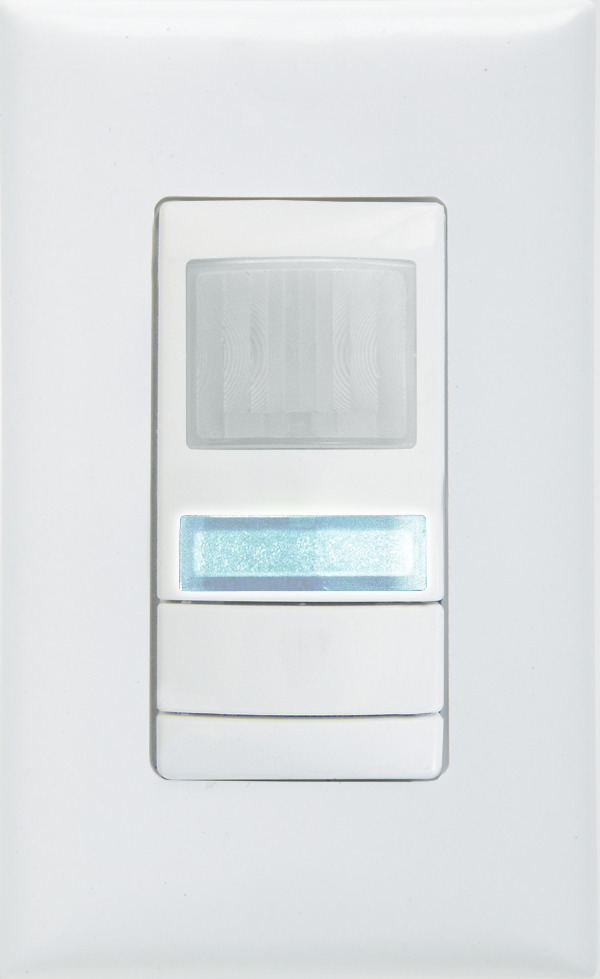 NWSX PDT LV DX WH NWSX Low Voltage Wall Switch Occupancy Sensor, 120/277 V AC, PIR/MicrophonicsDual Technology Sensor, 20 to 36 ft Coverage