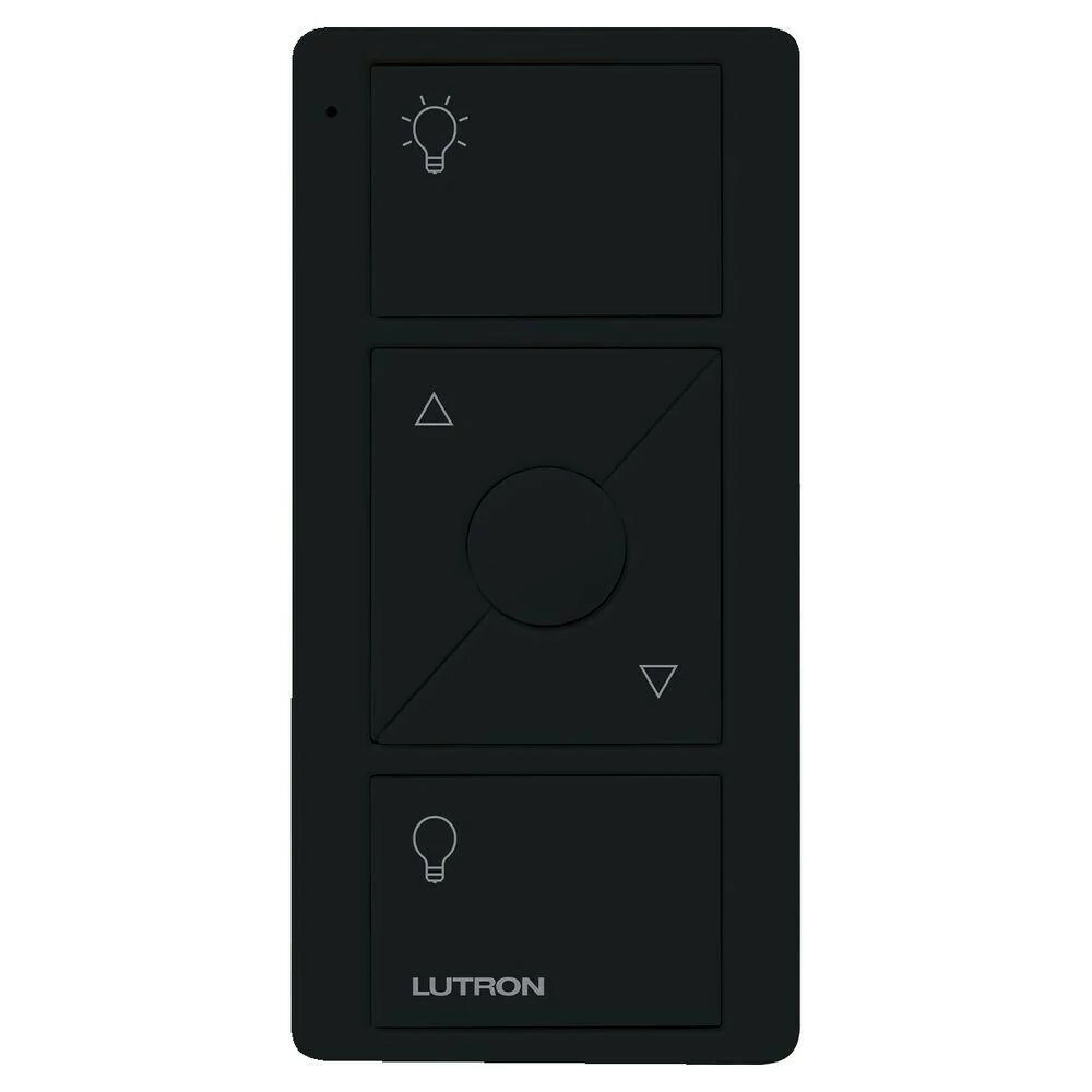 PJ2-3BRL-GBL-L01 Original 3-Button Pico Smart Remote with Raise/Lower and Preset with Light Icons, Black