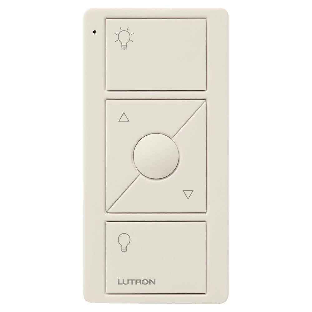 PJ2-3BRL-GLA-L01 Original 3-Button Pico Smart Remote with Raise/Lower and Preset with Light Icons, Light Almond