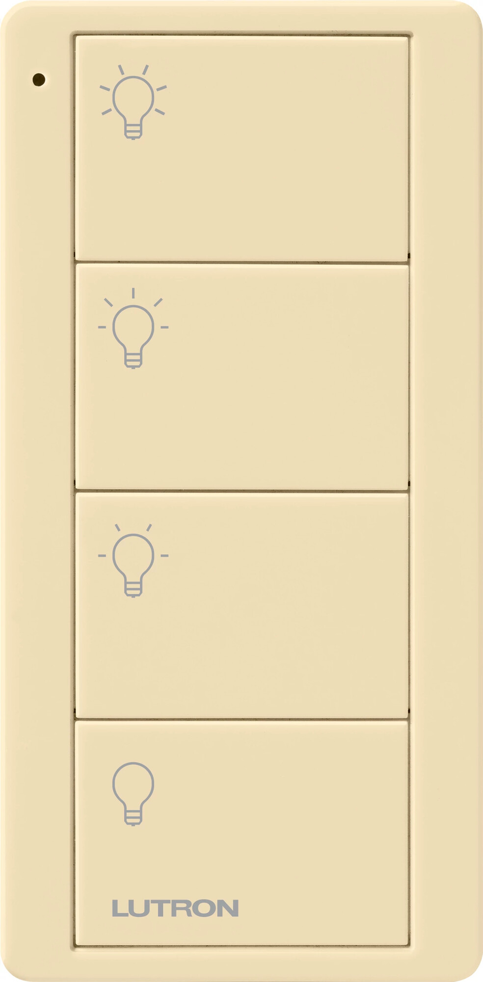 PJ2-4B-GIV-L31 4-Button Scene Control Pico Smart Remote with Light Icons, Ivory