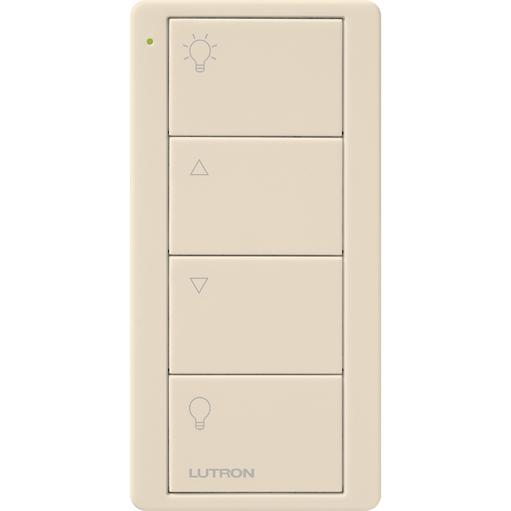 PJ2-4B-GLA-L01 4-Button Zone Control Pico Smart Remote with Light Icons, Light Almond