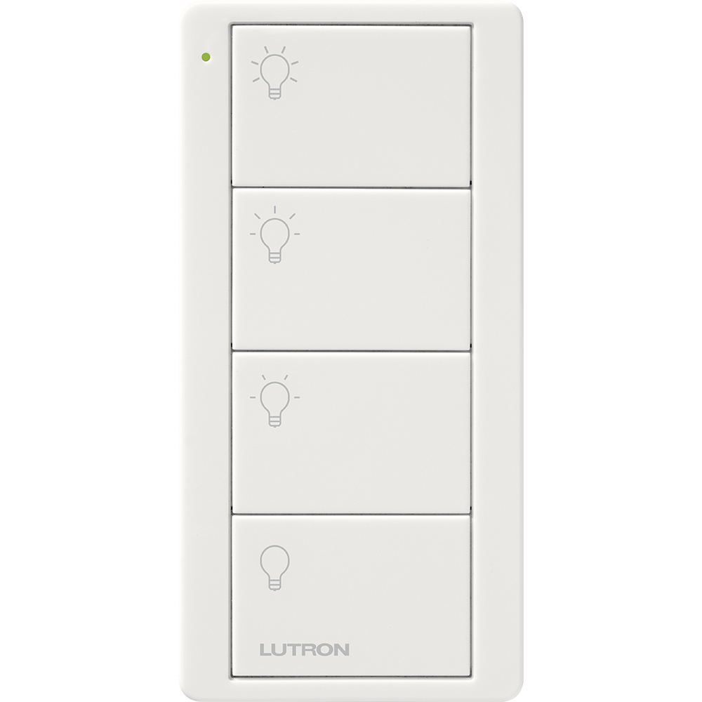 PJ2-4B-GWH-L31 4-Button Scene Control Pico Smart Remote with Light Icons, White