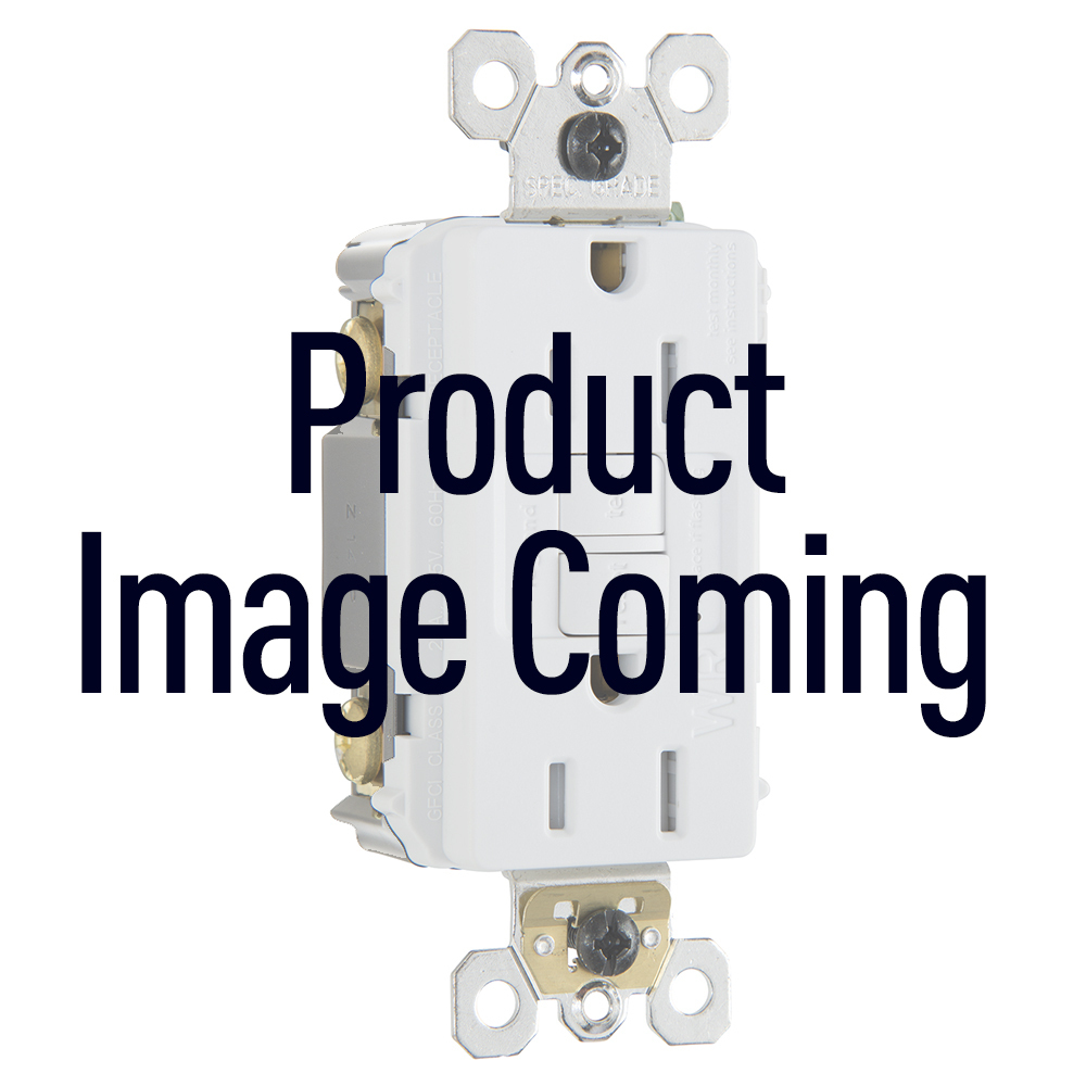 PT1597I PlugTail 15 Amp Duplex GFCI Receptacle SafeLock Protection, Ivory