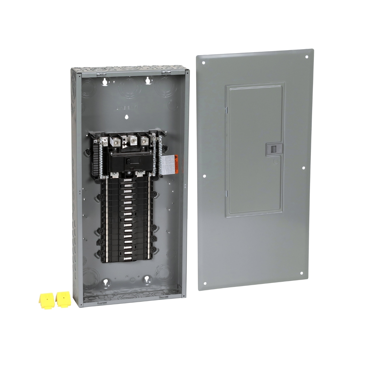 QO130M200PC 1-Phase Convertible Neutral Main Breaker Load Center With Combination Flush/Surface Cover, 120/240 V AC, 200 A, 22 kA Interrupt