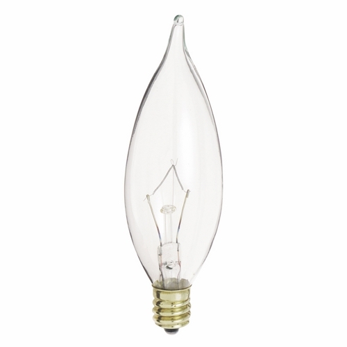 S3275 Decorative Dimmable Incandescent Lamp, 40 W, E12 Incandescent Lamp, CA9.5 Shape, 370 Lumens Initial