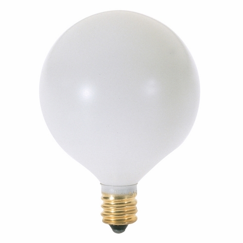 S3832 Decorative Dimmable Globe Incandescent Lamp, 60 W, E12 Incandescent Lamp, G16-1/2 Shape, 630 Lumens Initial
