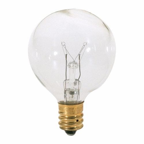 S3847 Dimmable Globe Vintage Decorative Incandescent Lamp, 40 W, E12 Incandescent Lamp, G12.5 Shape, 370 Lumens Initial