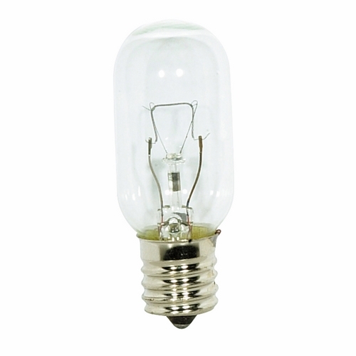 S3917 Dimmable Indicator and Sign Incandescent Lamp, 40 W, E17 Incandescent Lamp, T8 Shape, 360 Lumens Initial