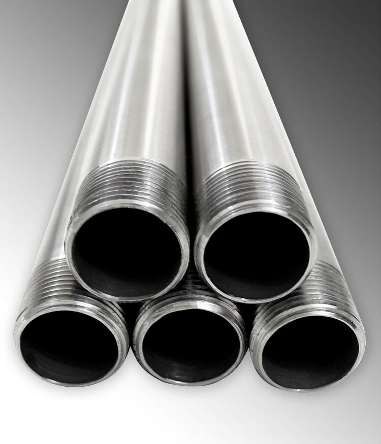 S41210CT00 Rigid Conduit, 1-1/4 in Trade, 1.38 in ID x 1.66 in OD, 10 ft L, 304 Stainless Steel