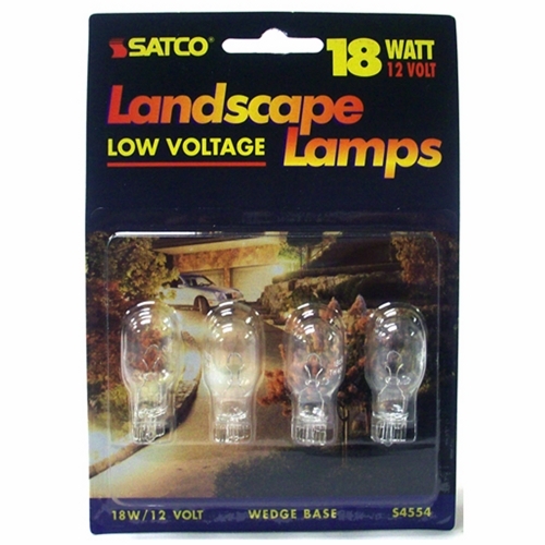 S4554 Miniature Lamp, 18 W, W2.1x9.5d Lamp, T8 Shape