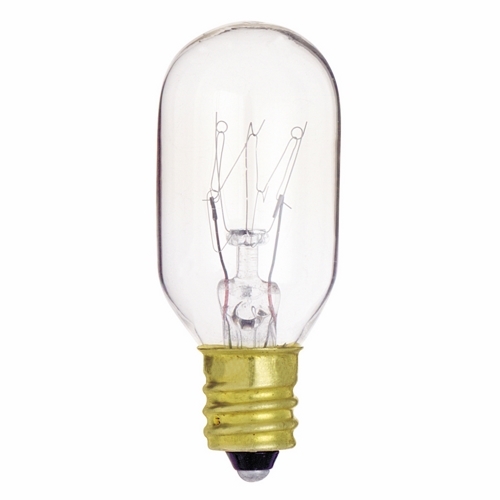 S4718 Dimmable Specialty Incandescent Lamp, 15 W, E12 Incandescent Lamp, T7 Shape, 95 Lumens Initial