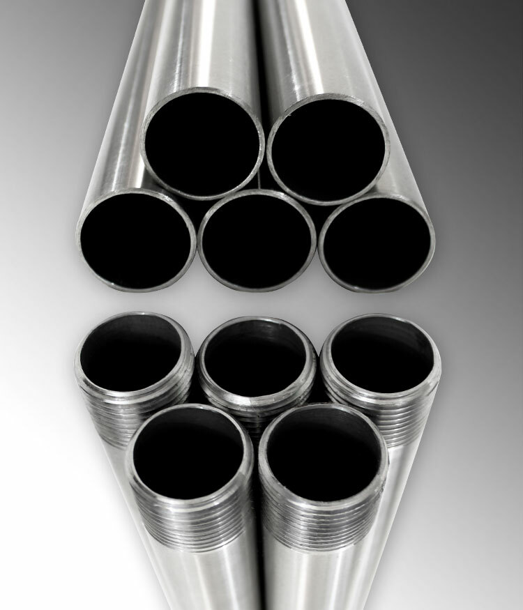 S50710CT00 Non-Threaded Intermediate Metal Conduit With Coupling, 3/4 in Trade, 0.864 in ID x 1.029 in OD, 10 ft L, 304 Lite Wall Stainless Steel
