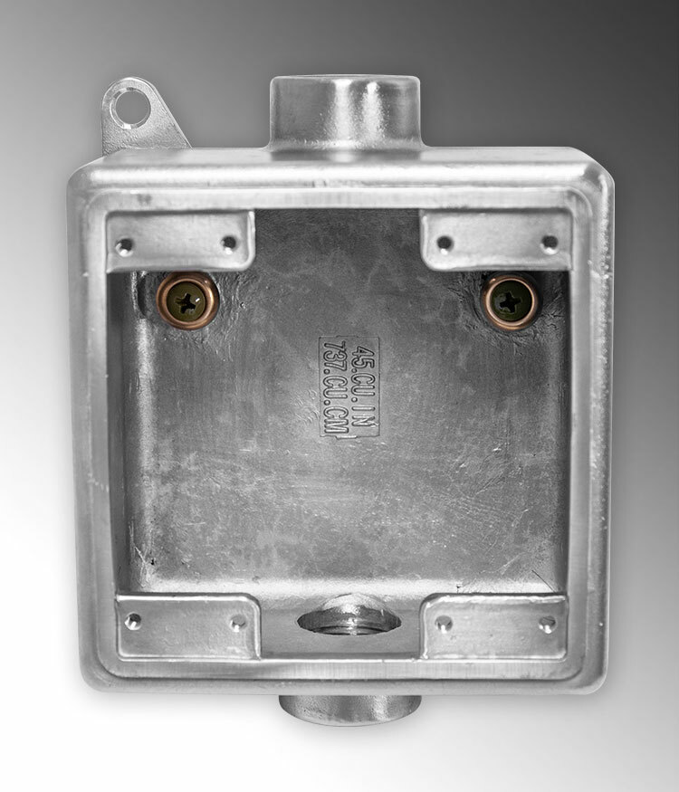 S60700FDCD FDC Type FDC Deep Device Box, 316 Stainless Steel, 2 Gangs, 6 in L x 2.5 in W x 4.67 in H