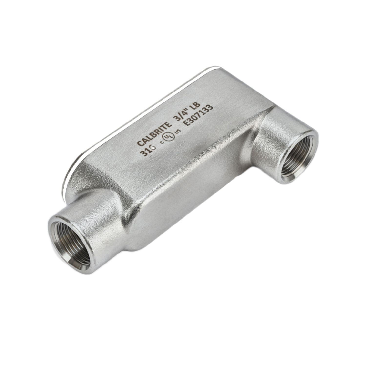 S61000LB00 Type LB Conduit Body, 1 in Hub, 8, 11 cu-in, 316L Stainless Steel, Polished
