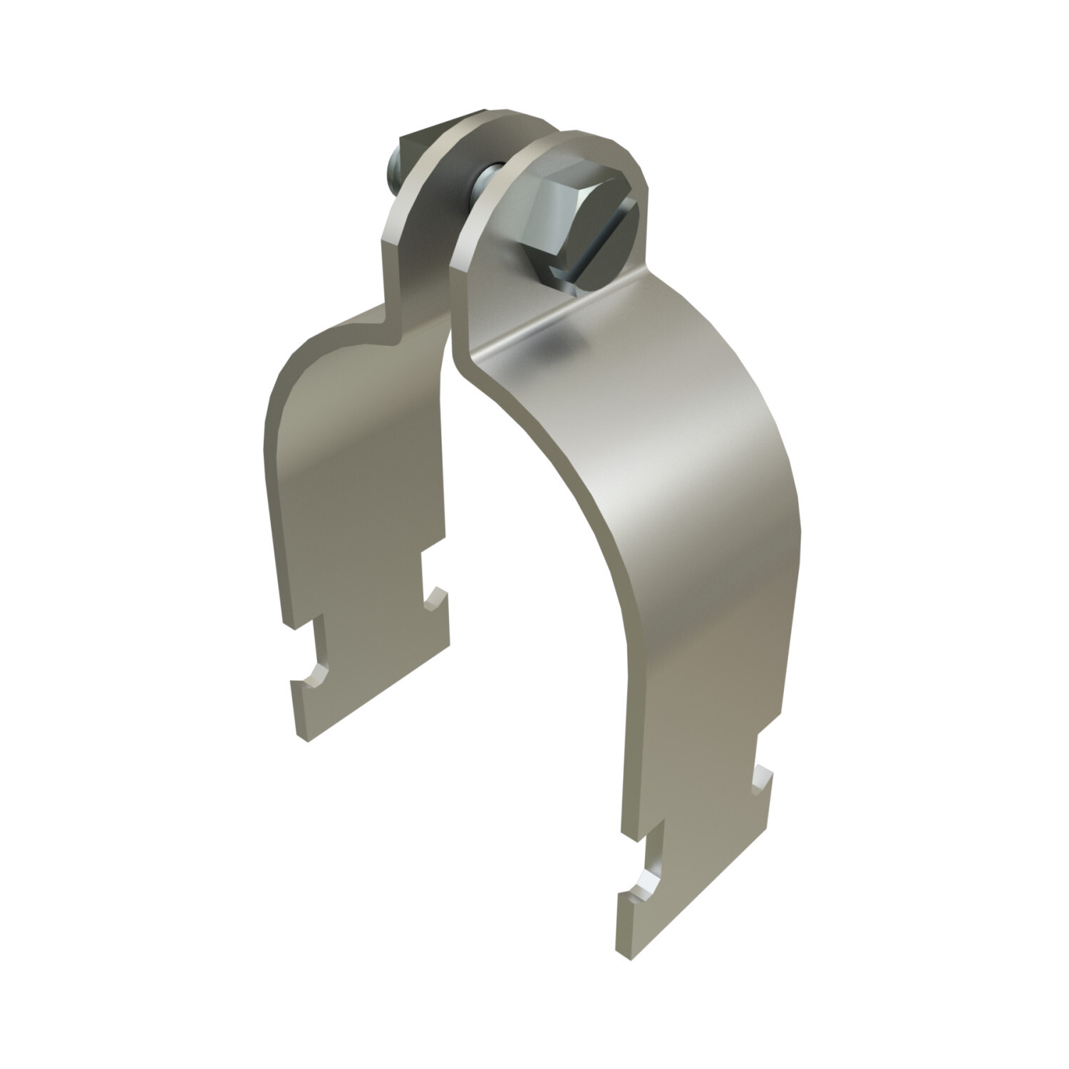 S61000SC00 1-Hole Strut Clamp, 1 in Conduit, 600 lb Load, 316L Stainless Steel