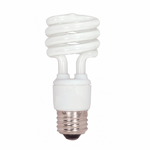 S7218 Compact Fluorescent Lamp, 13 W, E26 Lamp, T2 Mini Spiral Shape, 880 Lumens Initial Lumens