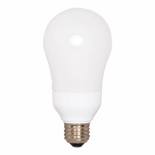 S7292 Type A Compact Fluorescent Lamp, 15 W, E26 Lamp, A19 Spiral Shape, 800 Lumens Initial Lumens