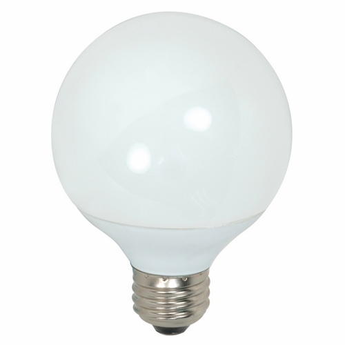S7301 Compact Fluorescent Lamp, 9 W, E26 Lamp, G25 Globe Spiral Shape, 540 Lumens Initial Lumens