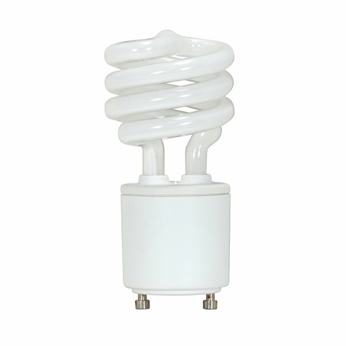S8202 Compact Fluorescent Lamp, 11 W, GU24 Lamp, T2 Mini Spiral Shape, 650 Lumens Initial