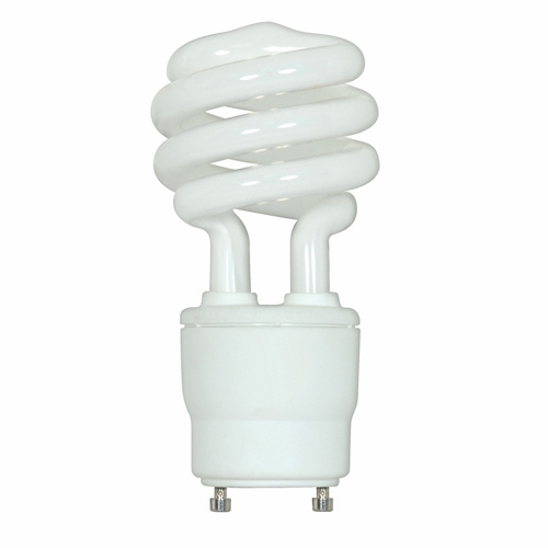 S8229 Compact Fluorescent Lamp, 18 W, GU24 Lamp, T2 Mini Spiral Shape, 1200 Lumens Initial