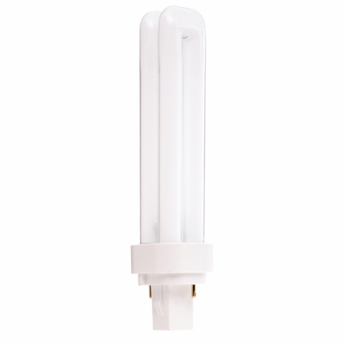 S8324 HyGrade Double Twin Quad Tube Compact Fluorescent Lamp, 18 W, G24d-2 Lamp, T4 Shape, 1250 Lumens Initial