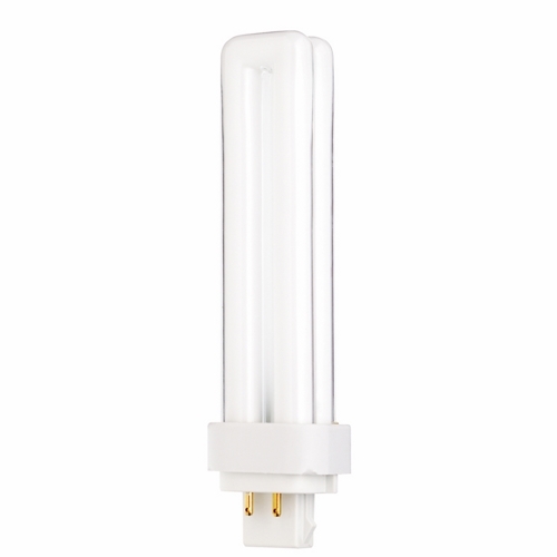 S8335 HyGrade Double Twin Compact Fluorescent Lamp, 18 W, G24q-2 Lamp, T4 Shape, 1250 Lumens Initial