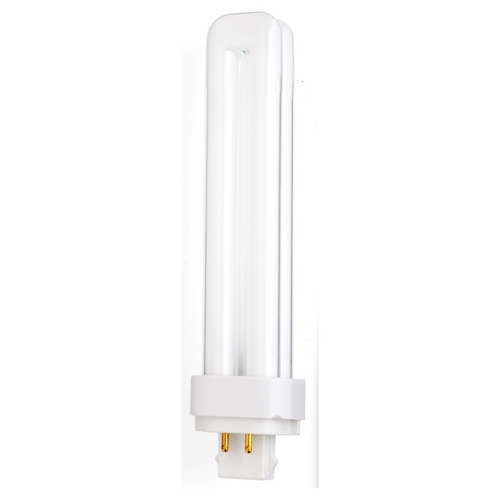 S8338 HyGrade Double Twin Compact Fluorescent Lamp, 26 W, G24q-3 Lamp, T4 Shape, 1825 Lumens Initial