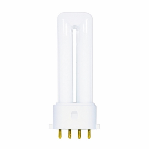 S8361 HyGrade Single Twin Compact Fluorescent Lamp, 5 W, 2G7 Lamp, T4 Shape, 230 Lumens Initial