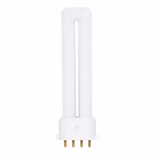 S8363 HyGrade Single Twin Compact Fluorescent Lamp, 7 W, 2G7 Lamp, T4 Shape, 400 Lumens Initial