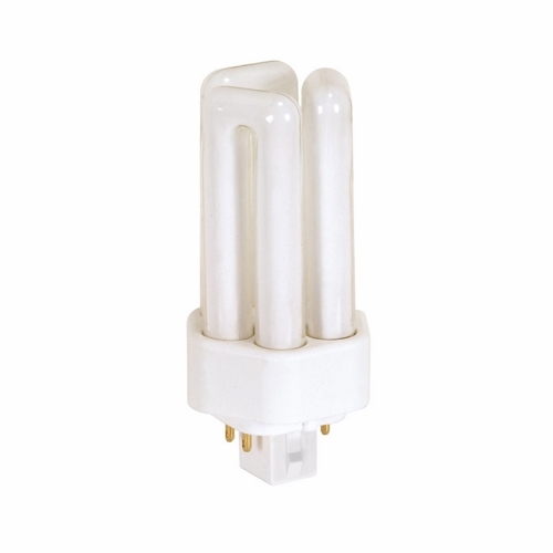S8397 HyGrade Triple Twin Compact Fluorescent Lamp, 13 W, GX24q-1 Lamp, T4 Shape, 900 Lumens Initial