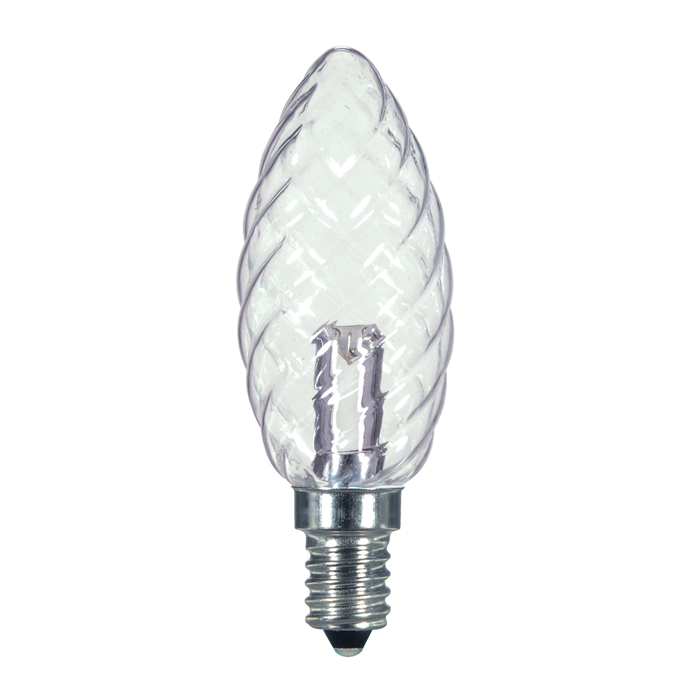 S9155 Non-Dimmable LED Specialty Lamp, 1 W, 15 W Incandescent Equivalent, E12 Lamp Base, BA9.5 Shape, 120 V AC