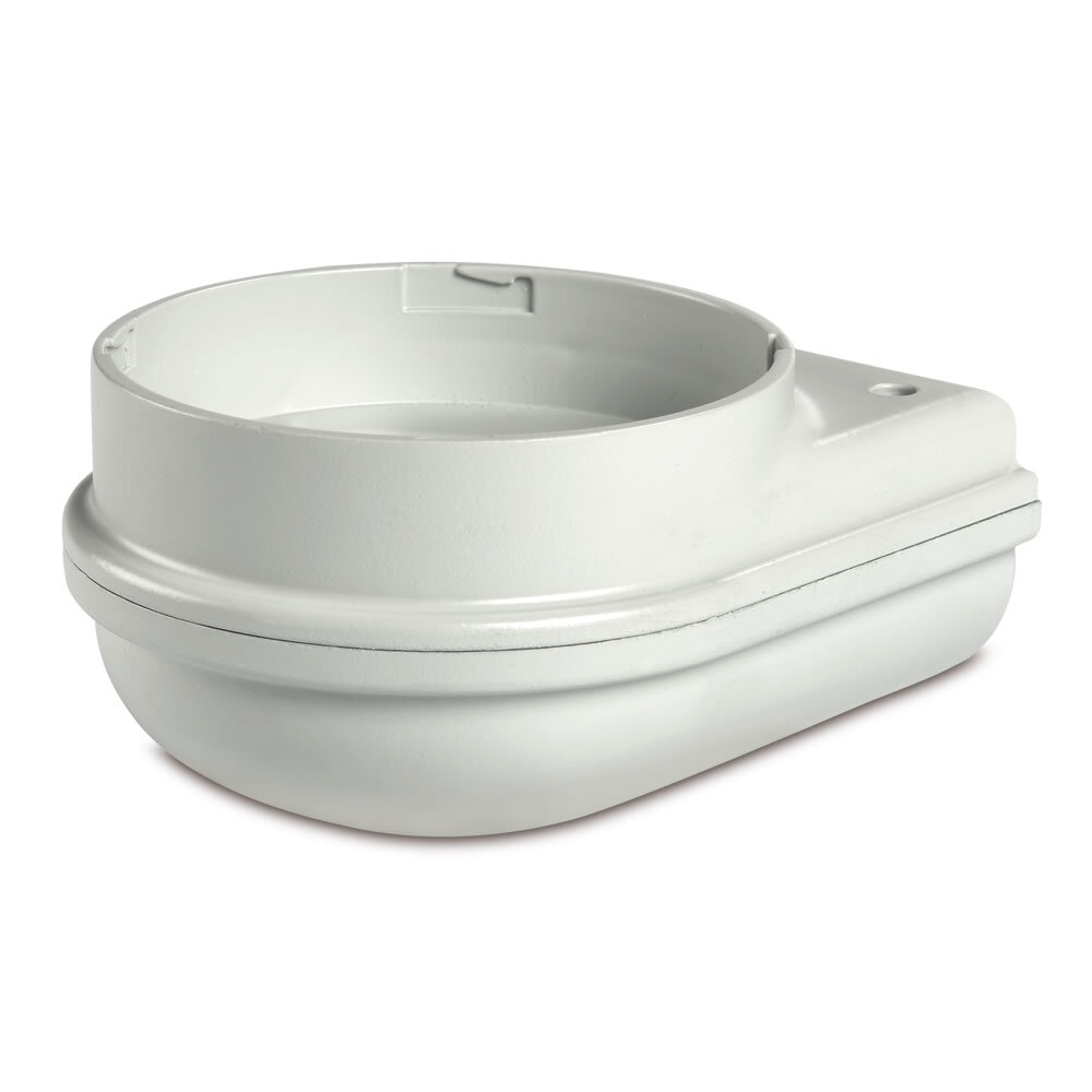 SLMBW-012-024GY Oblong Modular Base, For Use With StreamLine SLM1400/SLM1450 Modular Low Profile LED Beacon and Sounder, Polycarbonate, Gray