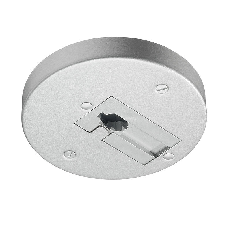 T40N BL Line Voltage Monopoint Canopy Adapter, 4-3/4 in Dia x 5/8 in H, For Use With 120 V Trac Fixture