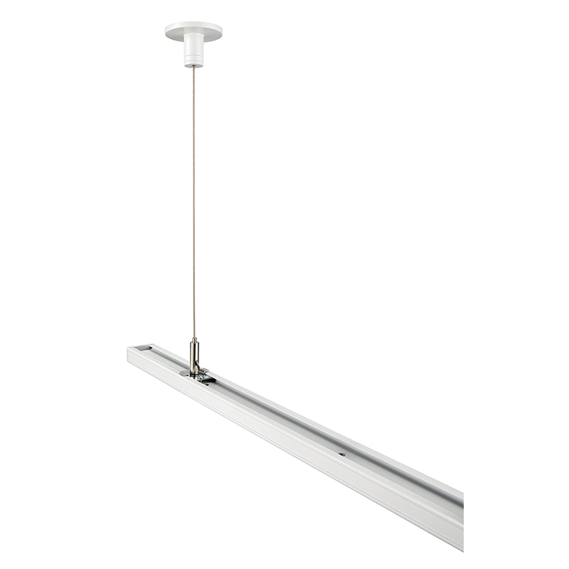 T597 48IN BL Cable Suspension Mounting Kit, 120 V AC, For Use With Rigid Ceiling One Circuit Trac System