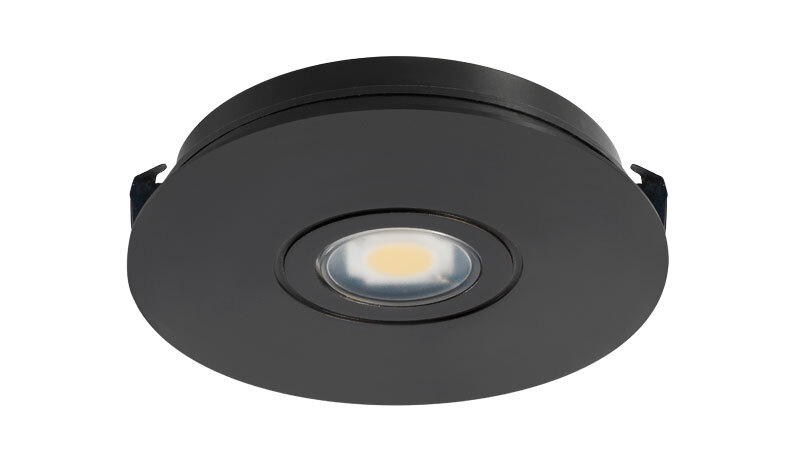 USTLR1 30K 80CRI WH Round Under Cabinet Light, (1) Lamp, 12 VAC, White Housing