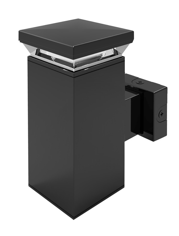 WBLED18Y Square Wall Sconce, 17 W Fixture, Bronze/Polyester Powder Coated Housing