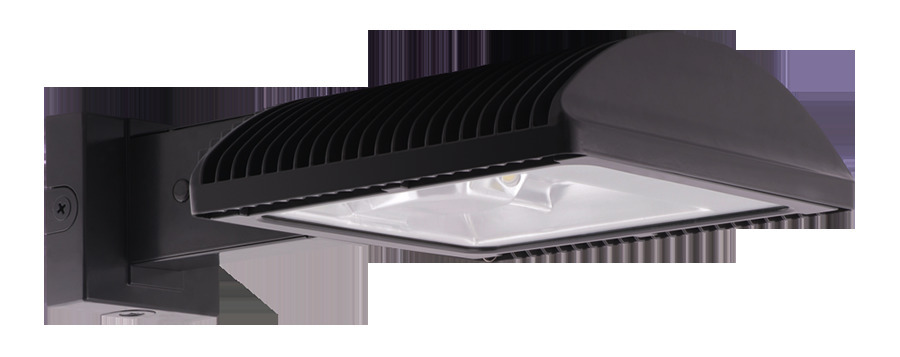 WPLED4T105 Type IV Distribution Standard Wallpack,) LED Lamp, 106 W Fixture, 120/208/240/277 V AC, Bronze Housing