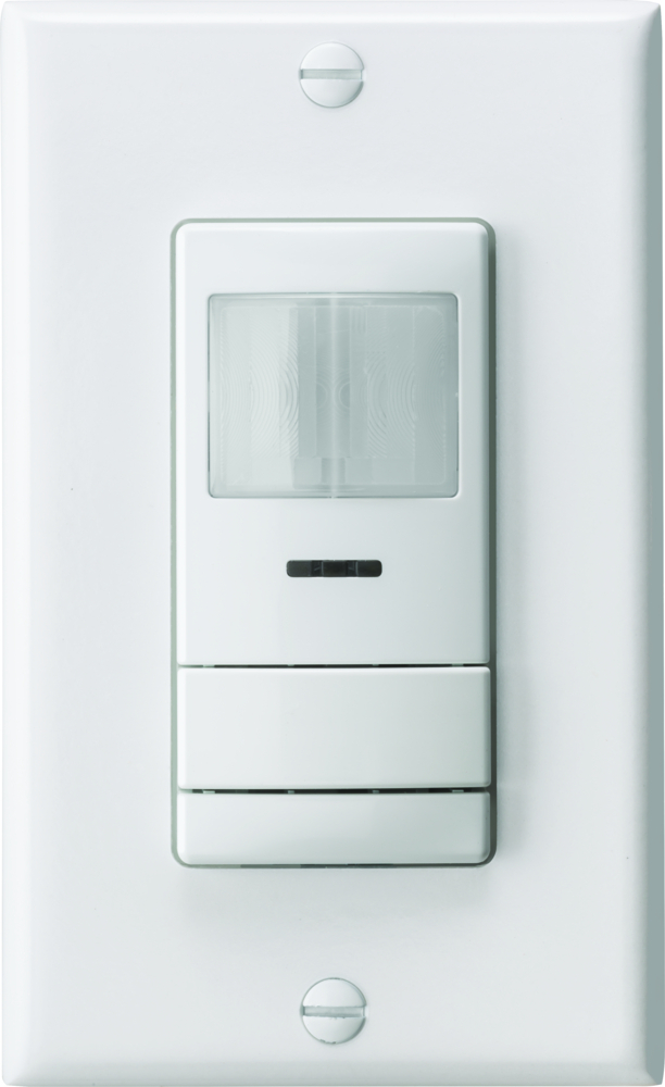 WSX PDT SA WH Wall Switch Occupancy Sensor, Passive Dual Technology, Vacancy (default) or Auto-On, White