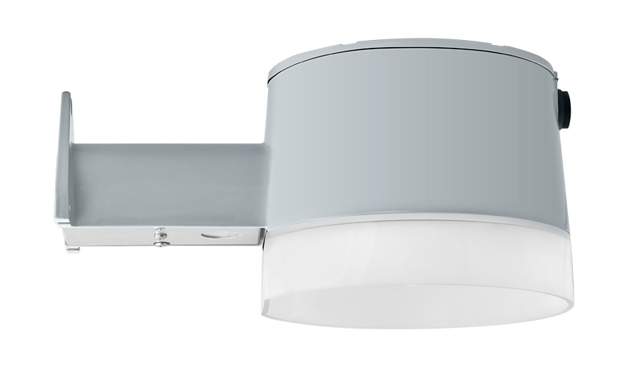 YBLED26 YardBlaster LED Barn Light,) LED Lamp, 28 W Fixture, 120/277 V AC, Silver Gray/Polyester Powder Coated Housing