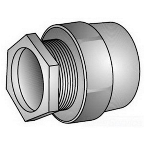 CH-200 Space-Maker Conduit Hub, 2 in, For Use With IMC/Rigid Conduit, Malleable Iron, Zinc Plated
