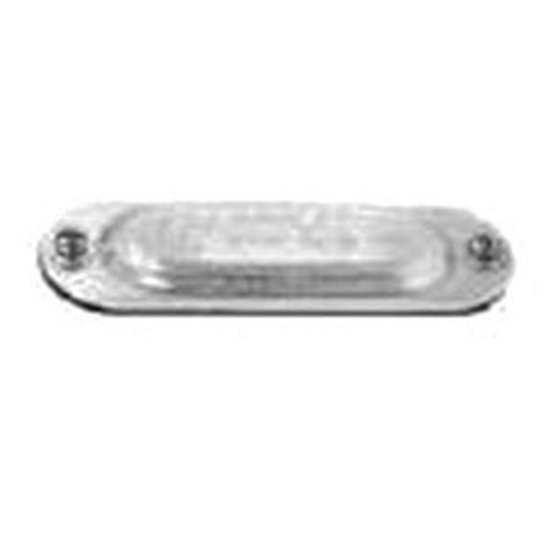 590IG Form-IN-Place Conduit Body Cover With Integral Gasket, 1-1/2 in Hub, For Use With FM9 Aluminum Unilet Conduit Outlet Bodies, Cast Aluminum, Natural