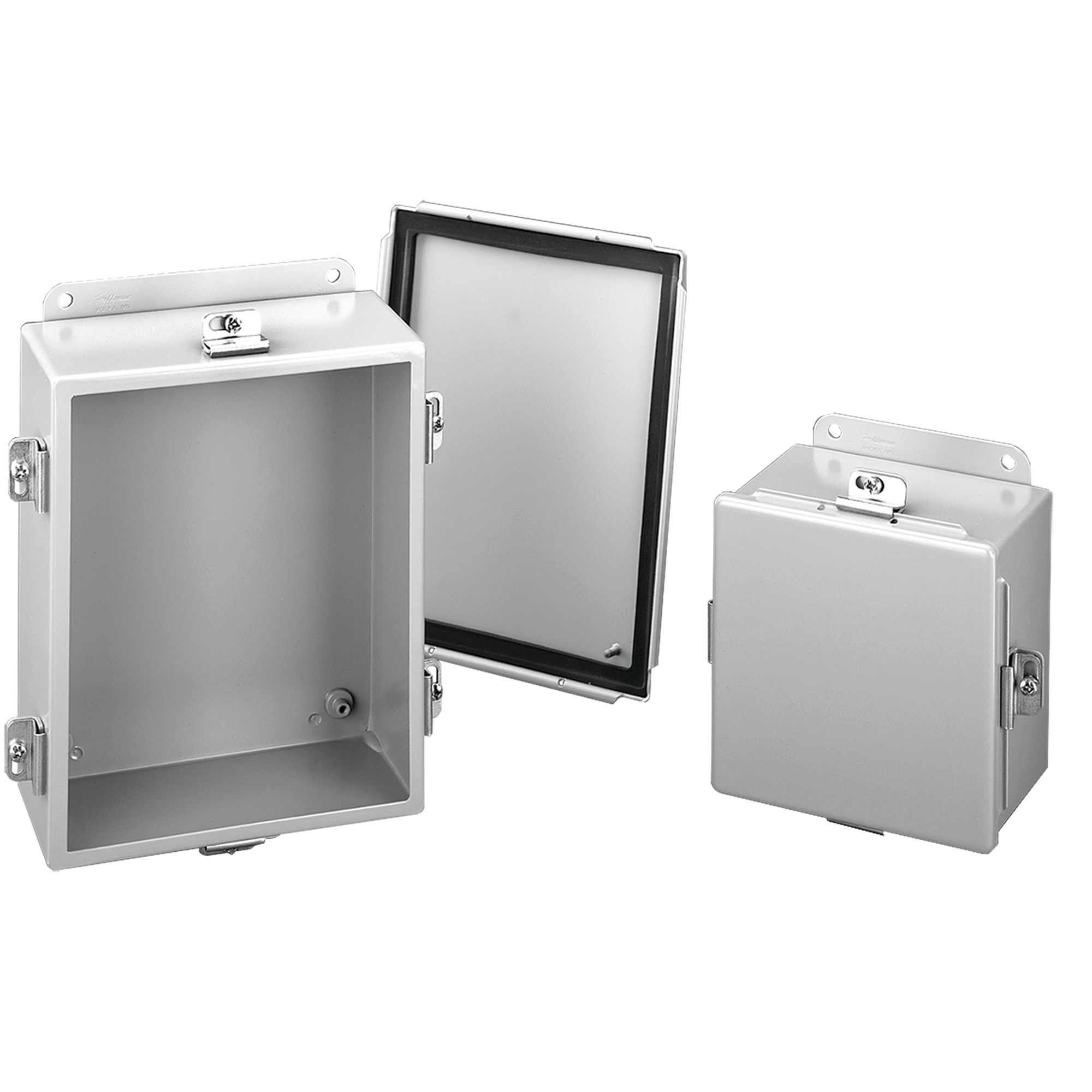 A806NF Junction Box, 8 in H x 6 in W x 3-1/2 in D, Screw Clamp/Solid Cover, NEMA 4/IP66 NEMA Rating, Steel